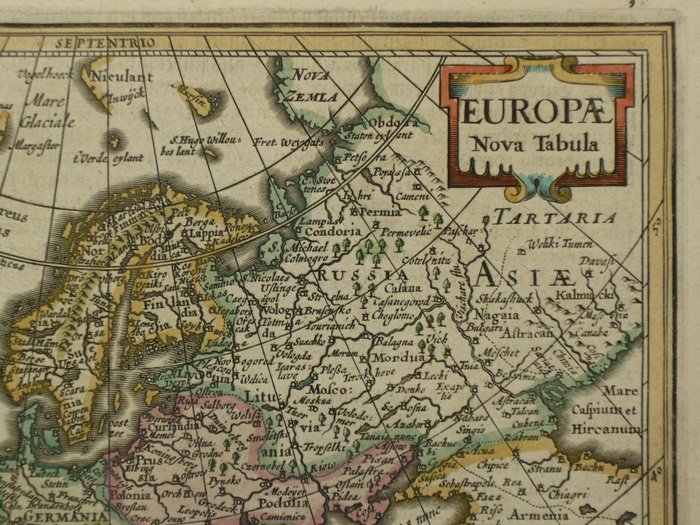 Europa - Polen / Island; Jodocus Hondius / Johannes Janssonius - Europae nova Tabula - 1621-1650