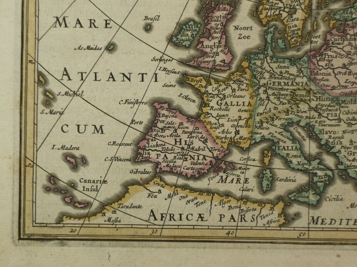 Europa - Polen / Island; Jodocus Hondius / Johannes Janssonius - Europae nova Tabula - 1621-1650