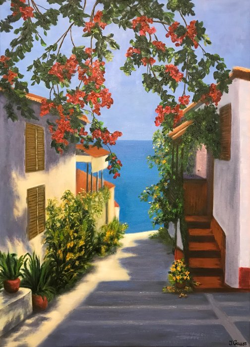 Irina Gauss - "Pathway to the Sea: A Mediterranean Village in Italy"