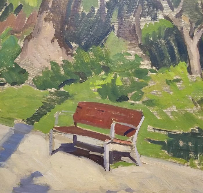 French School (XX) - The bench in the park