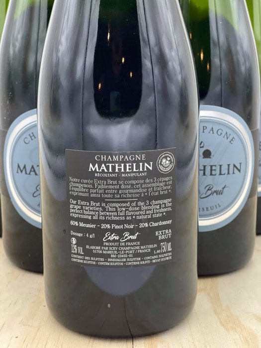 Mathelin - Champagne Extra Brut - 6 Flasker (075 L)