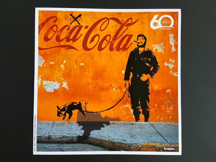 Solano (1971) (after) - "Ché Guevara Vs Coca-Cola", 60 Aniversario Revolución La Habana, Cuba. Homenaje a Banksy.