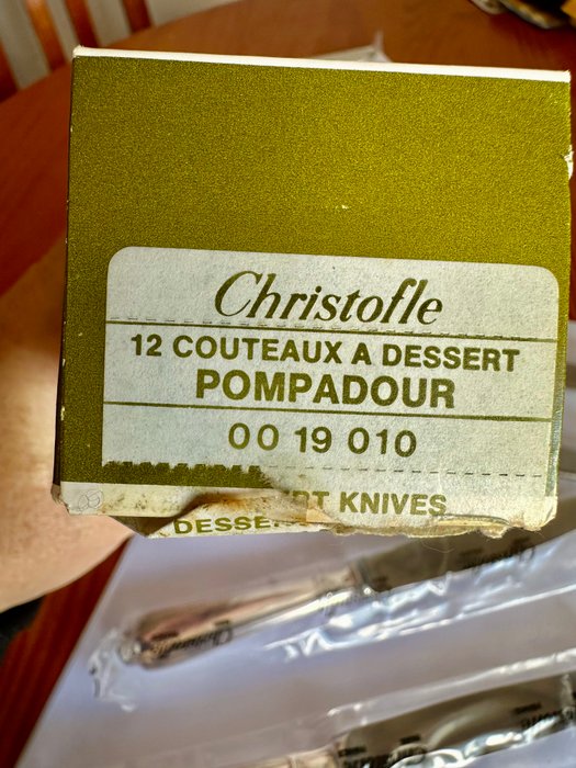 Christofle - Bordkniv (12) - Pompadour - Forsølvet