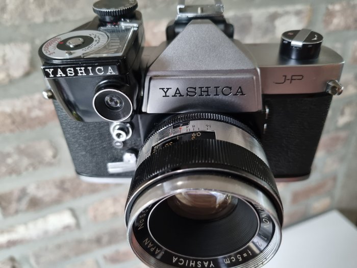 Yashica J-P + Clip on lightmeter + Auto Yashinon 2/5cm – M42 | Reflekskamera med enkelt linse (SLR)