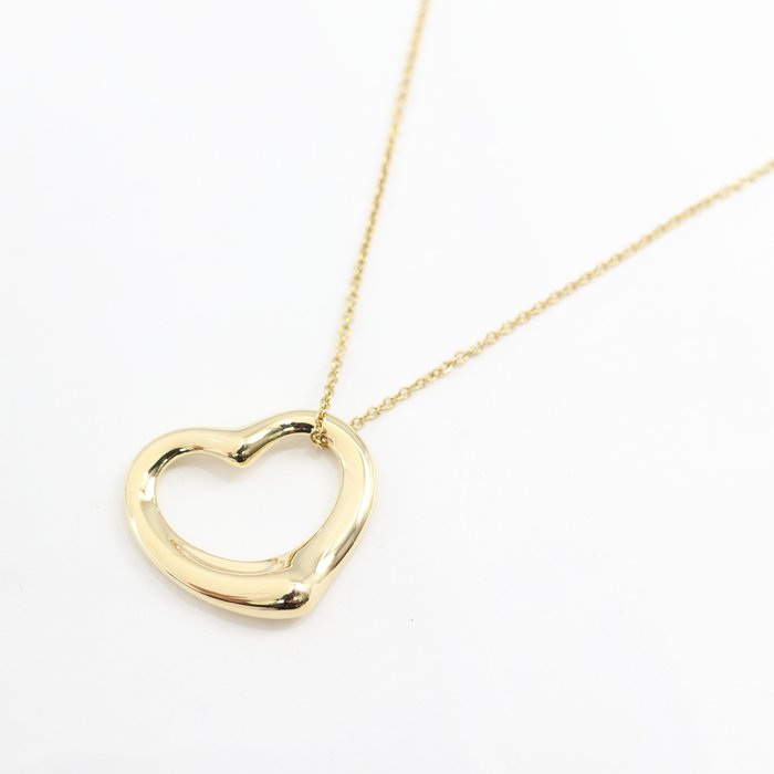 Tiffany  Co. - Halskæde med vedhæng - Elsa Peretti Big Open Heart Pendant - 18 kraat Gulguld