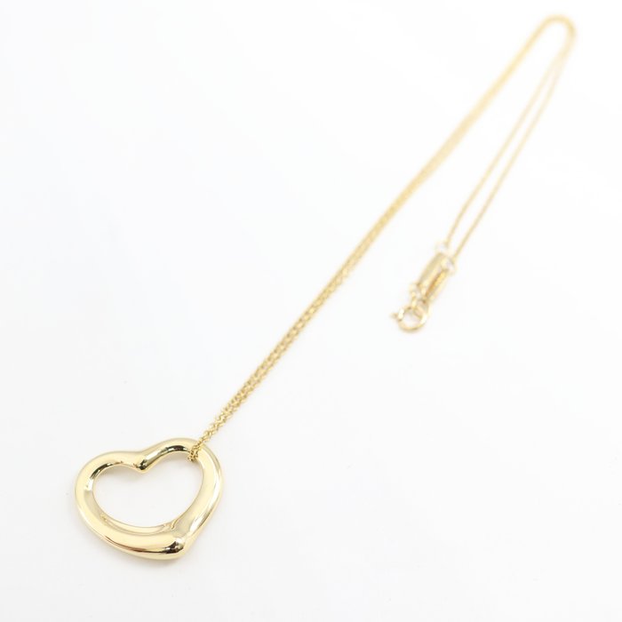 Tiffany  Co. - Halskæde med vedhæng - Elsa Peretti Big Open Heart Pendant - 18 kraat Gulguld