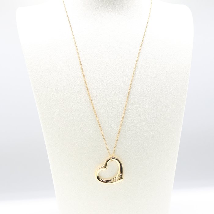 Tiffany  Co. - Halskæde med vedhæng - Elsa Peretti Big Open Heart Pendant - 18 kraat Gulguld