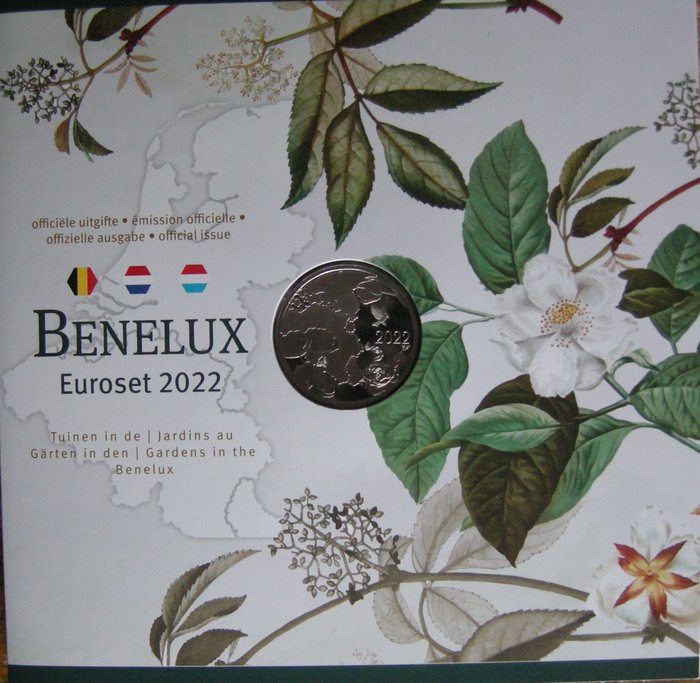 Benelux. BeNeLux set 2022 (incl. penning)  (Ingen mindstepris)