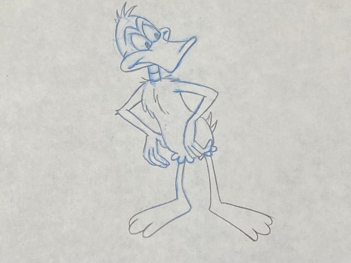 Looney Tunes, 1970's - 1 Original tegning af Daffy Duck