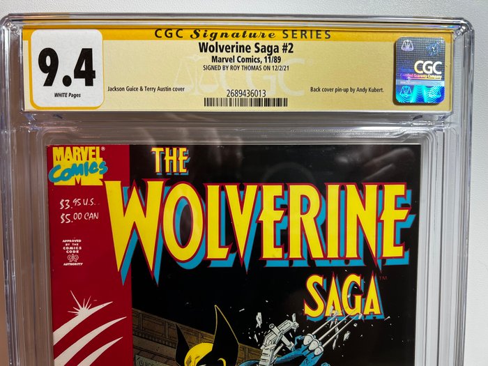 The Wolverine Saga 2 - Signed by Ray Thomas - 1 Signed graded comic - Første udgave - 1989 - CGC 9.4