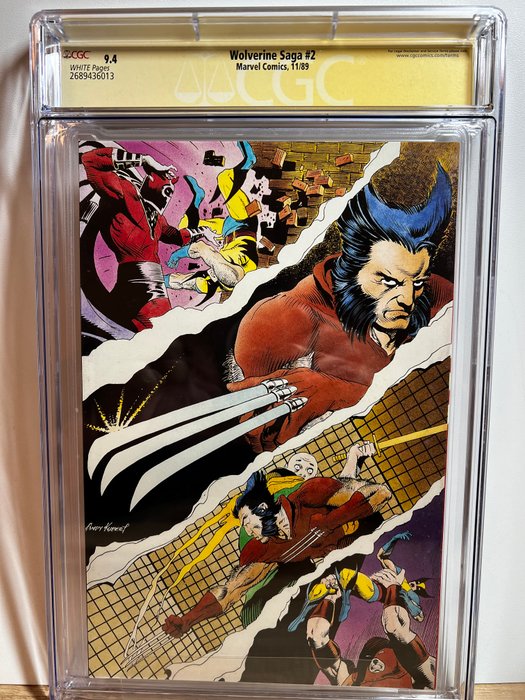 The Wolverine Saga 2 - Signed by Ray Thomas - 1 Signed graded comic - Første udgave - 1989 - CGC 9.4