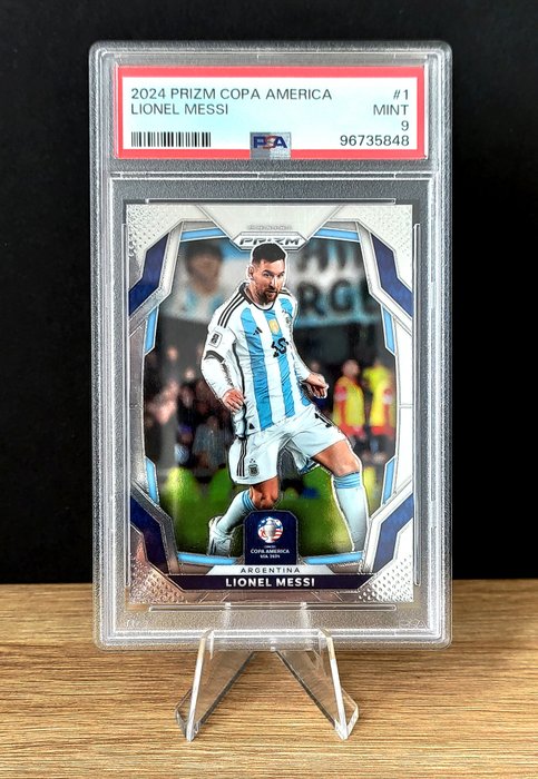 2024 Panini Prizm Conmebol Copa America Lionel Messi #1 PSA 10 Graded card