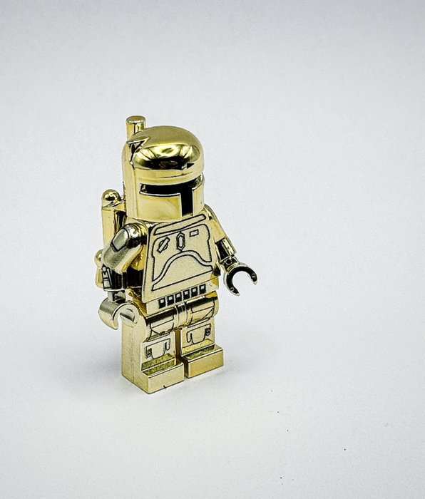 Lego - Star Wars - Gold Plated Boba Fett Custom Item on Lego Parts