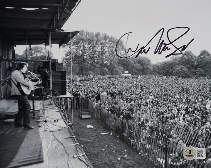 Don Mclean - Autograf, foto med Beckett COA