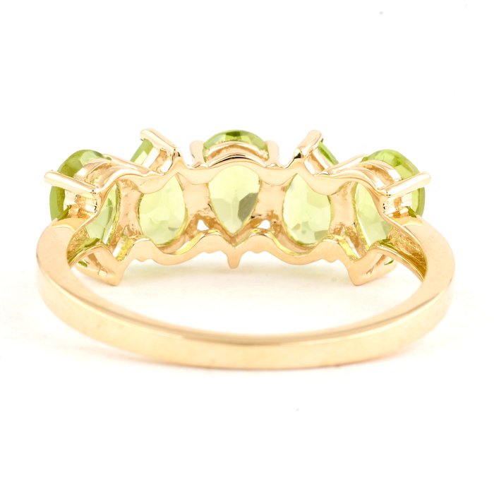 Ingen mindstepris - Ring - 14 karat Gulguld -  2.35ct. tw. Peridot