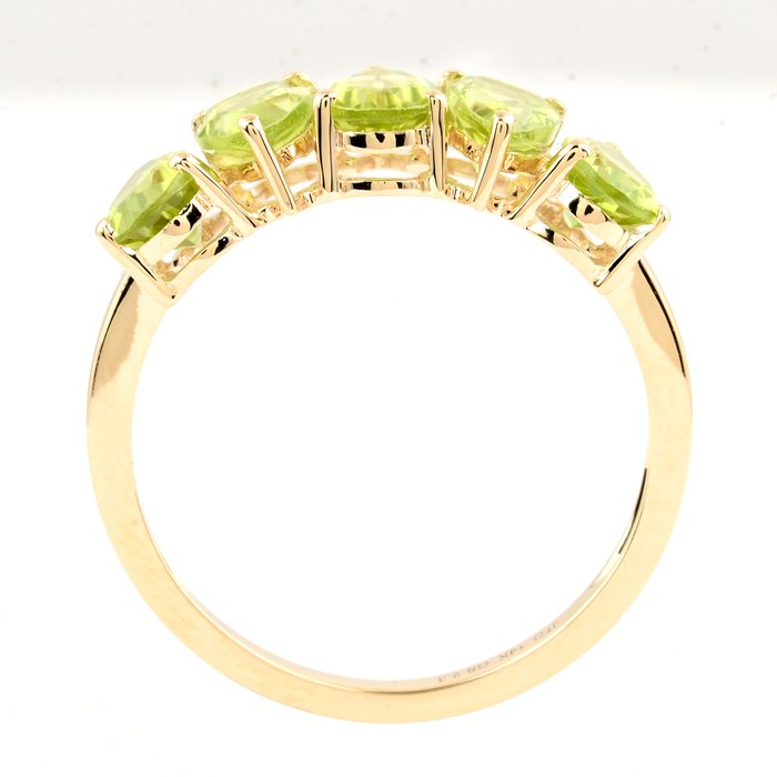 Ingen mindstepris - Ring - 14 karat Gulguld -  2.35ct. tw. Peridot