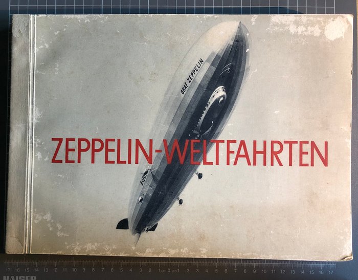 Tyske imperium - Zeppelin 1932 - Zeppelin verdensture, cigaret billedalbum med 264 bromid sølv fotos