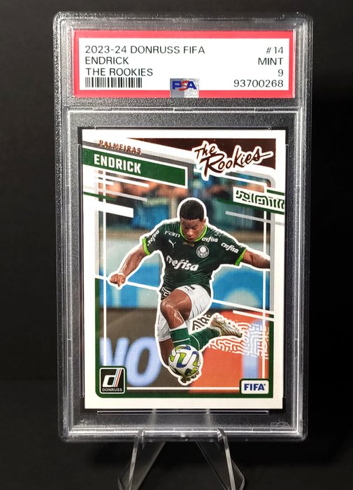 2023/24 Panini Donruss FIFA Endrick - Palmeiras #14 The Rookies PSA 9 Graded card