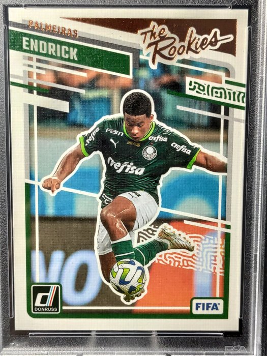 2023/24 Panini Donruss FIFA Endrick - Palmeiras #14 The Rookies PSA 9 Graded card