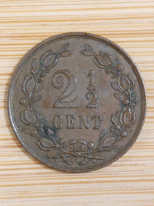 Holland. Willem III (1849-1890). 2½ Cents 1890  (Ingen mindstepris)