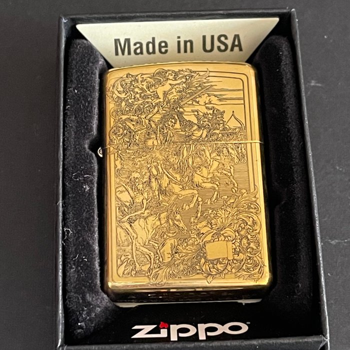 Zippo - Los cuatro jinetes del apocalipsi - Lommelighter - Bronze (forgyldt og sølvbelagt/patineret/koldtmalet), Stål (rustfrit)