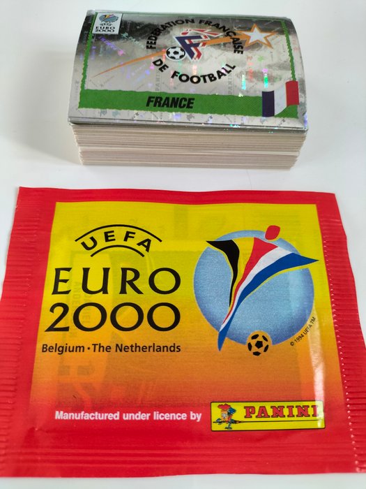 Panini - Euro 2000 - 100 loose stickers + 1x sealed pack - 1 Mixed collection