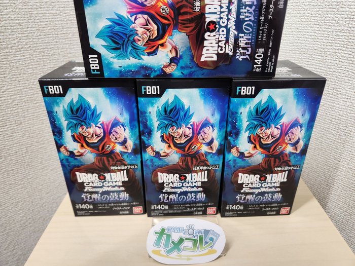 Bandai - 4 Booster box - Dragon Ball - Dragon ball Super Fusion World Card Game Awakened Pulse Booster box FB01 Japanese sealed - FB-01