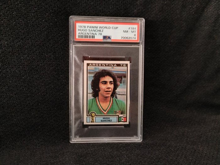 1978 Panini Argentina 78 World Cup Hugo Sanchez #184 PSA 8 - 1 Graded sticker