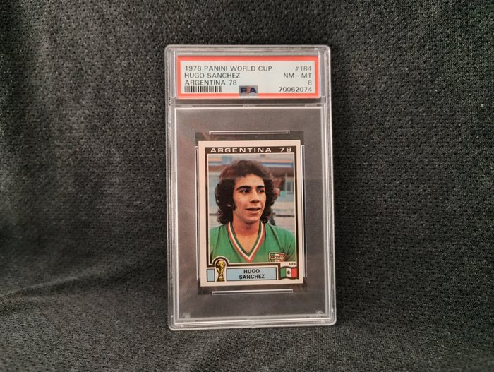 1978 Panini Argentina 78 World Cup Hugo Sanchez #184 PSA 8 - 1 Graded sticker