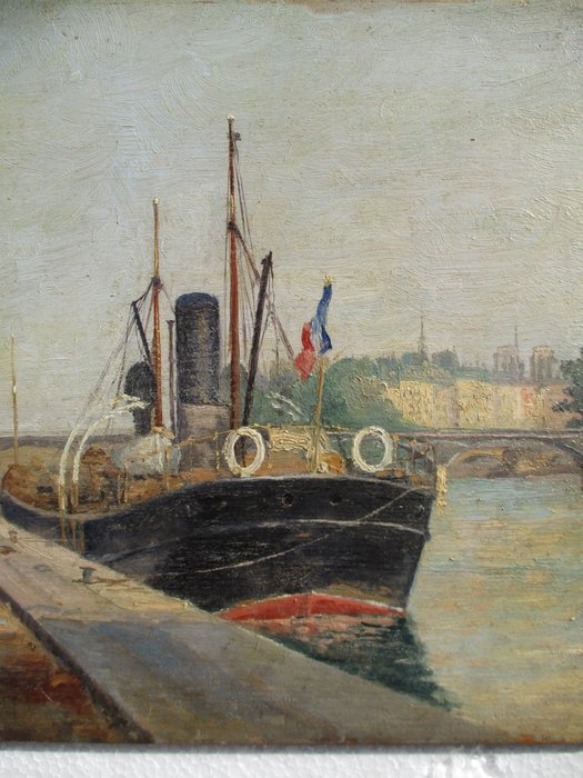 Jules Brault (1861 - ?) - Le Pont Neuf et la Seine à Paris