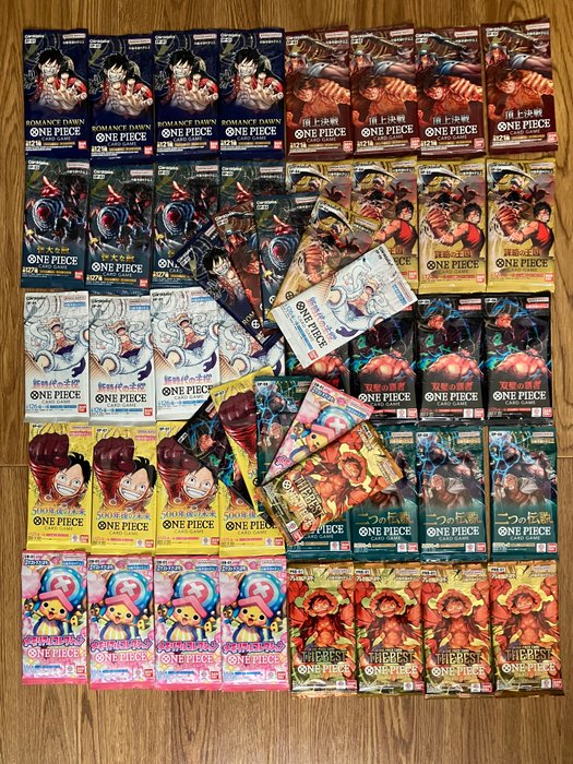 Bandai - 50 Booster pack - 10 different packs 5 sets - ONE PIECE CARD GAME Japanese