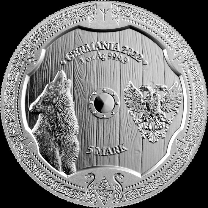 Tyskland. 5 Mark 2022 Valkyries - Hildegard, 1 Oz (.999)  (Ingen mindstepris)