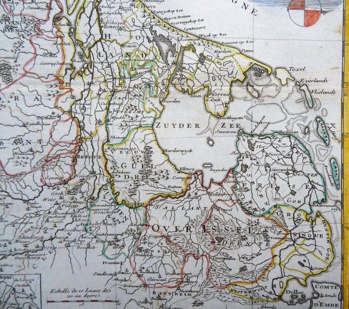 Holland - Holland, Holland, Zeeland, Friesland, Utrecht, Groningen, Gelderland, Overijssel - 7 provinser; G.L. Le Rouge - La Hollande ou les Provinces Unies - 1751-1760