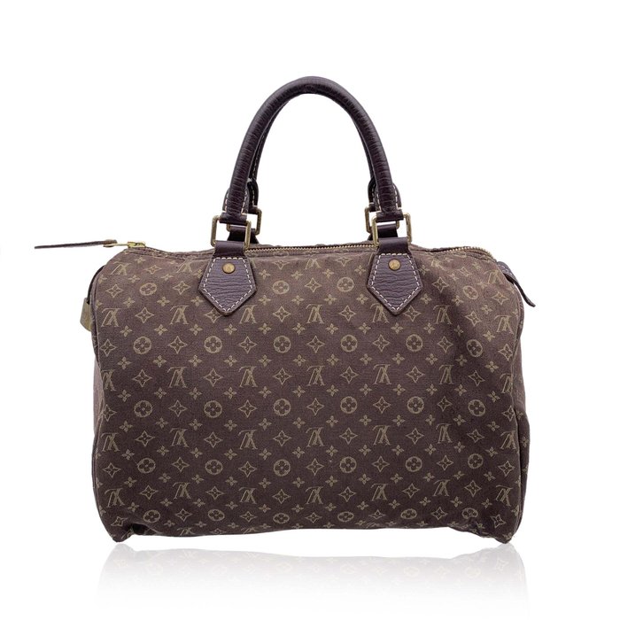 Louis Vuitton - Brown Idylle Monogram Mini Lin Canvas Speedy 30 Bag - Håndtaske