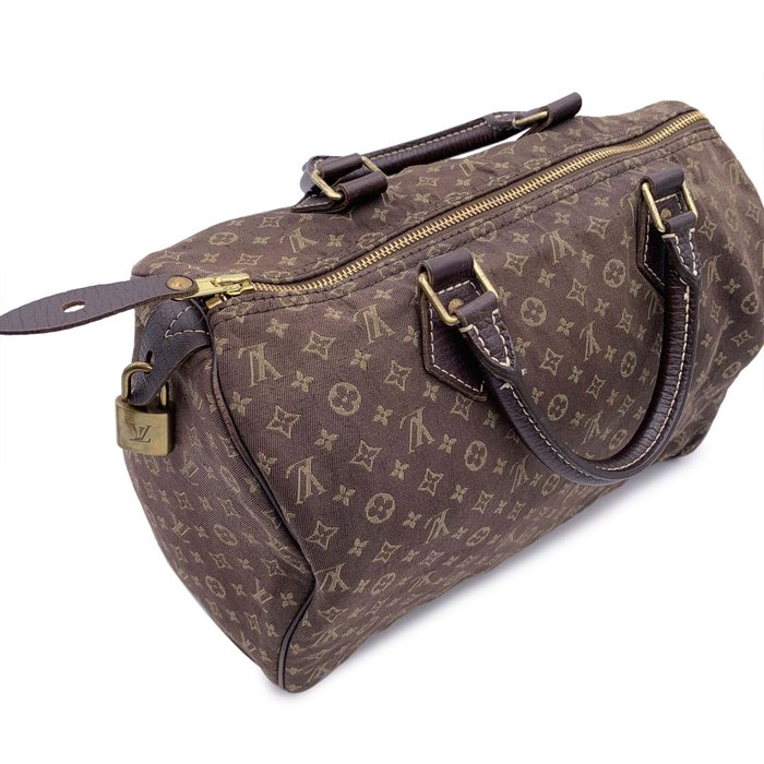 Louis Vuitton - Brown Idylle Monogram Mini Lin Canvas Speedy 30 Bag - Håndtaske