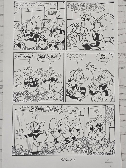 Cavazzano, Giorgio - 1 Original page - Topolino - n. 1694 "La Tragica Avventura di Paperon De Paperozzi"