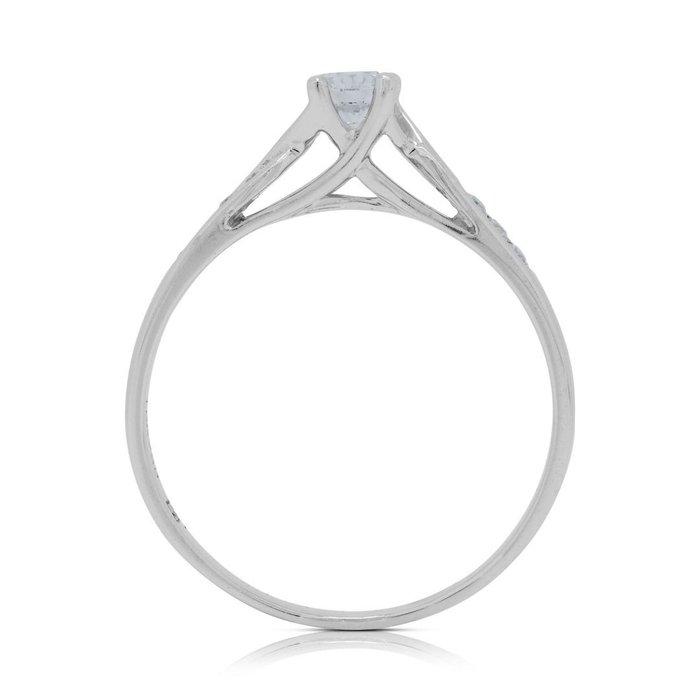 Ring - 18 kraat Hvidguld -  0.30ct. tw. Diamant (Natur)  - Diamant