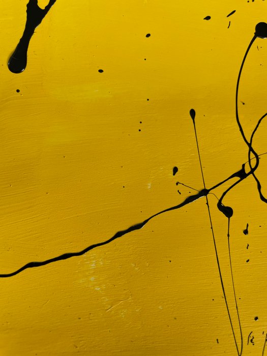 Laura Pinchete - Black and yellow 000 splash