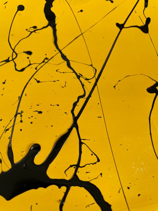 Laura Pinchete - Black and yellow 000 splash