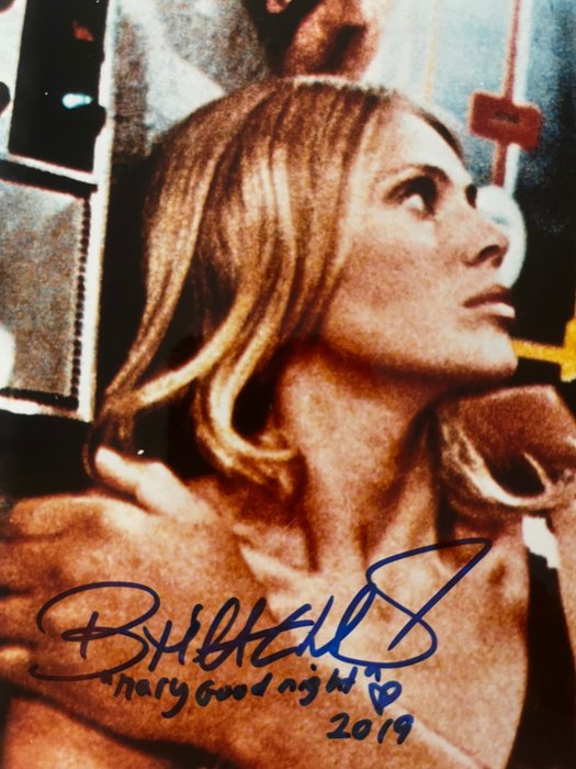 James Bond 007: The Man with the Golden Gun Double signed Britt Ekland as "Mary Goodnight" and Sonny Caldinez as "Kra" with B'BC holographic COA