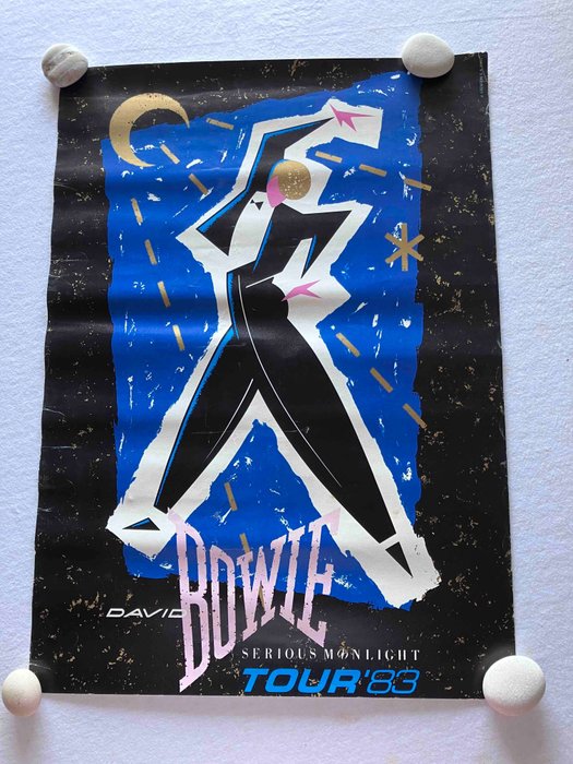 sconosciuto - Poster promozionale del tour Serious Moonlight di David Bowie nel 1983 - 1980‹erne