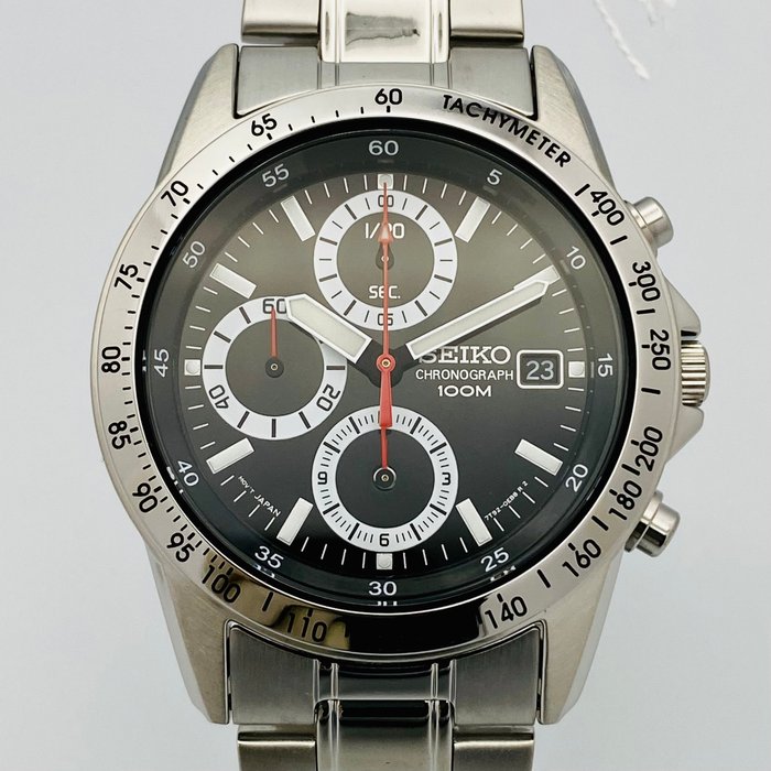 Seiko - Seiko Chronograph Black Rally Dial 100m - Ingen mindstepris - Mænd - 2011-nu