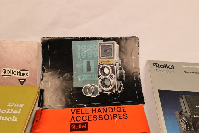 Rollei en Rolleiflex boeken en gebruikershandleidingen (verschillende soorten) Analogt kamera