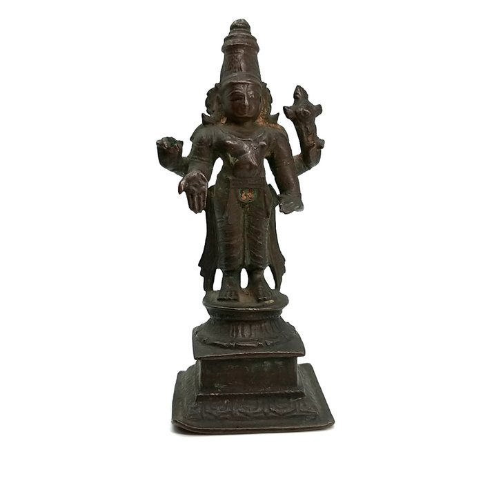 Vishnu statue - Bronze - Indien - 18./19. århundrede