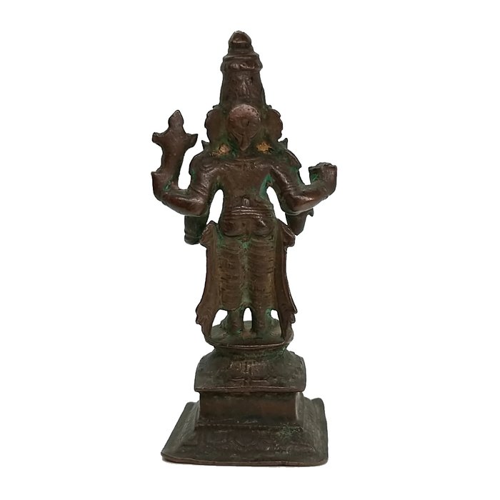 Vishnu statue - Bronze - Indien - 18./19. århundrede