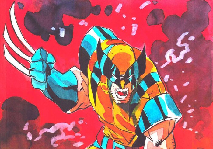 Caracuzzo, Giancarlo - 1 Original colour drawing - Wolverine - 2024