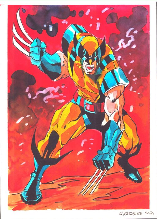 Caracuzzo, Giancarlo - 1 Original colour drawing - Wolverine - 2024