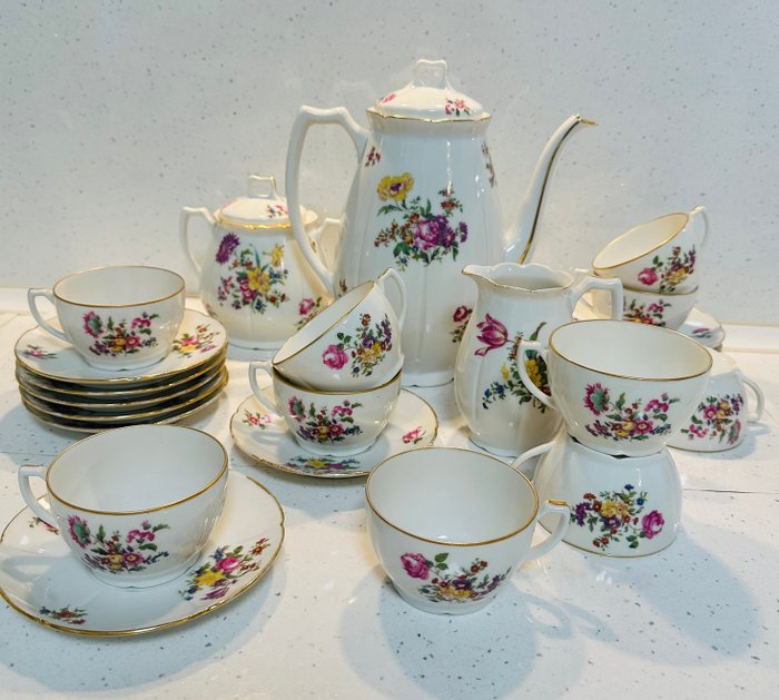 Limoges - Kaffe og te service (23) - Knogleporcelæn - Bernardaud Cie LIMOGES tesæt