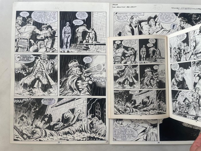 Dotti, Maurizio - 2 Original page - Zagor - Una pallottola per Kelso - 1999