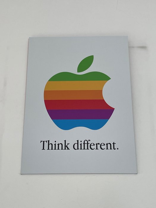 Apple - Think Different - Reklameplakat - Vintage Apple reklame - Aluminium